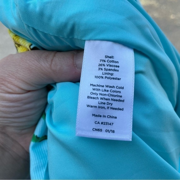 Talbots Pineapple Print Pleated Full Skirt 6P - Picture 5 of 9